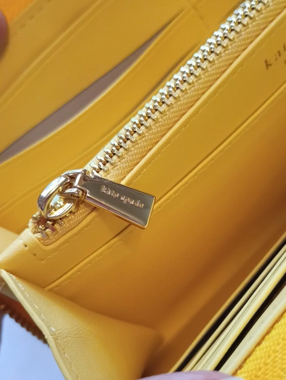 kate spade Yellow Floral Zip-Around Wallet